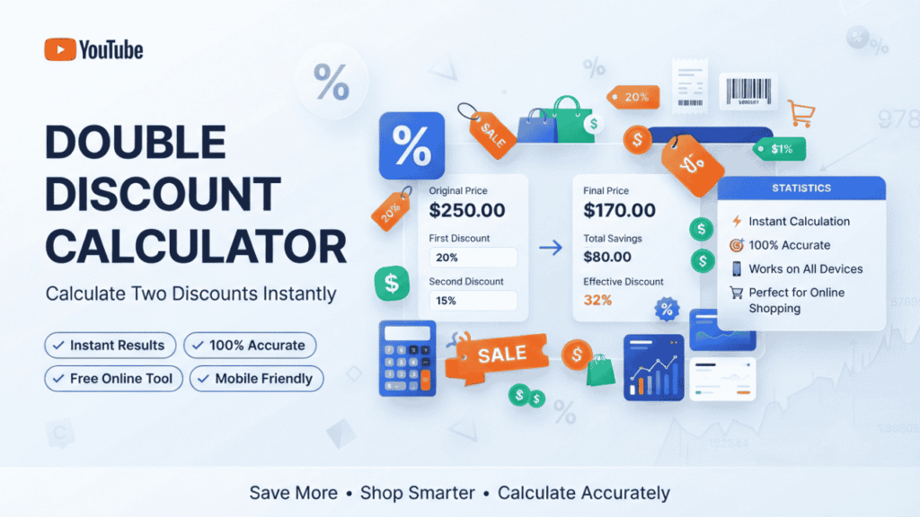 Double Discount Calculator – Calculate Two Successive Discounts Accurately & Instantly