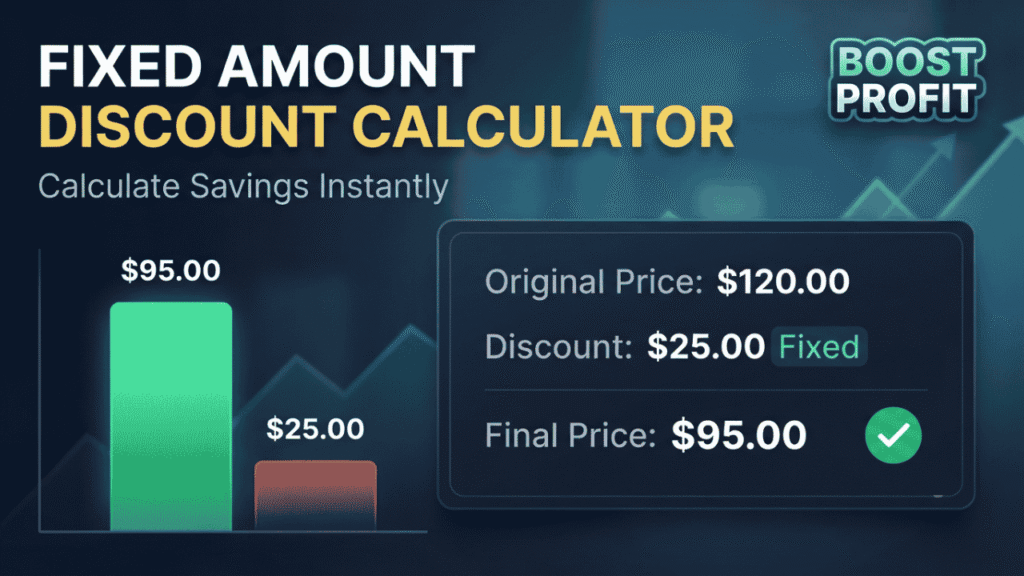 Fixed Amount Discount Calculator The Ultimate Tool for Instant Savings Calculation