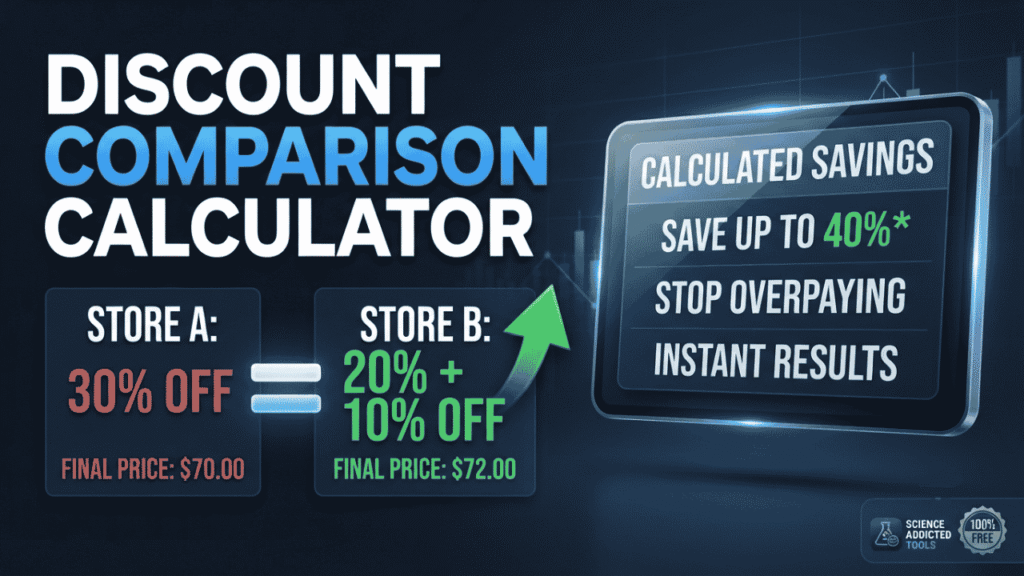 The Ultimate Discount Comparison Calculator Your Smartest Way to Compare Deals and Save More